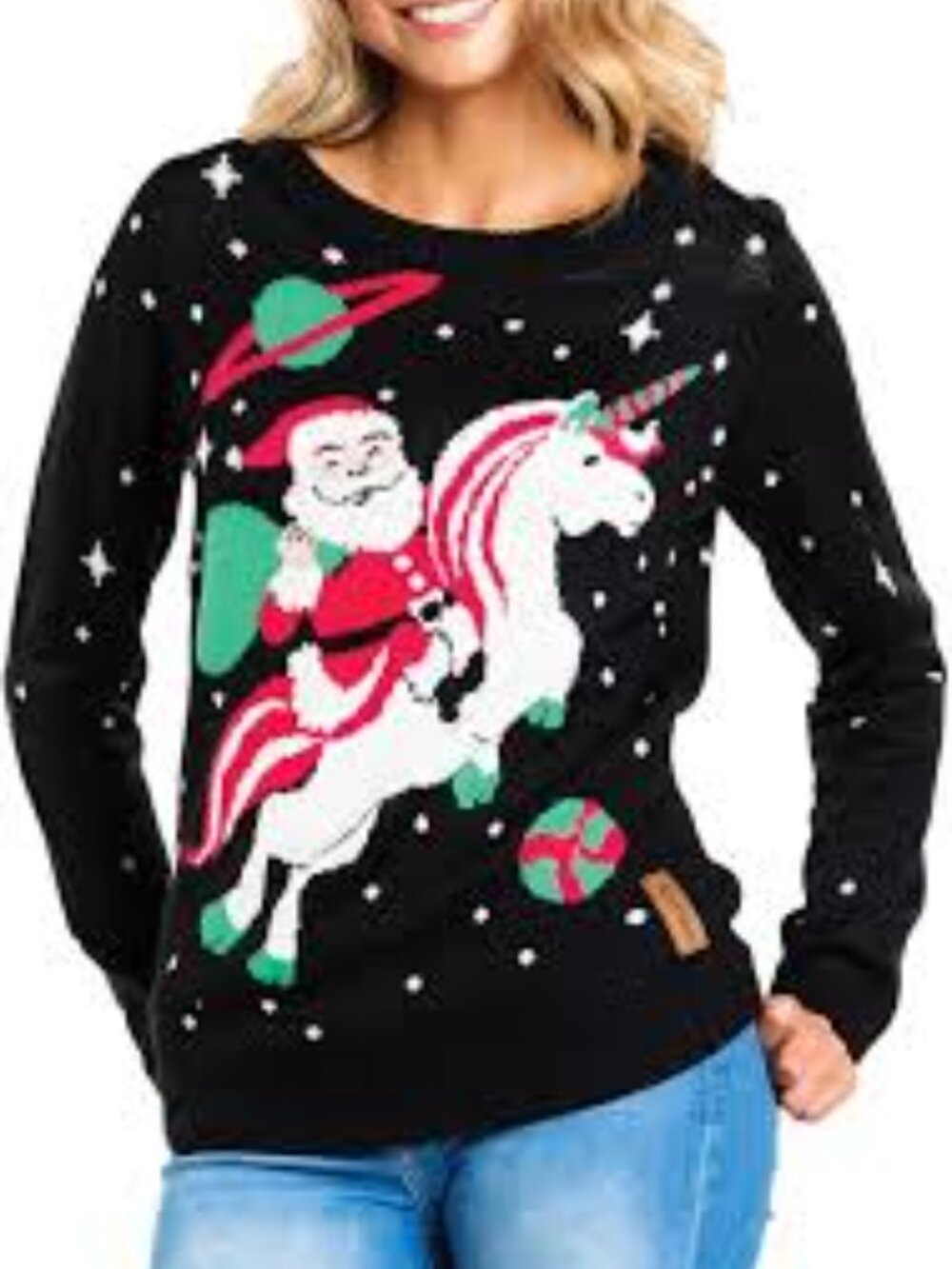 Tipsy Elves Santa Unicorn Plus Size Ugly Christmas Sweater Size 2x NWT